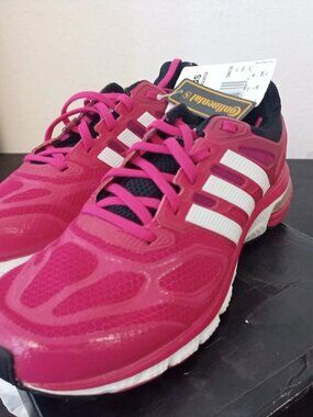 NEW adidas Running Women's Supernova Sequence 6W Bahia Pink/ White/Black US 8